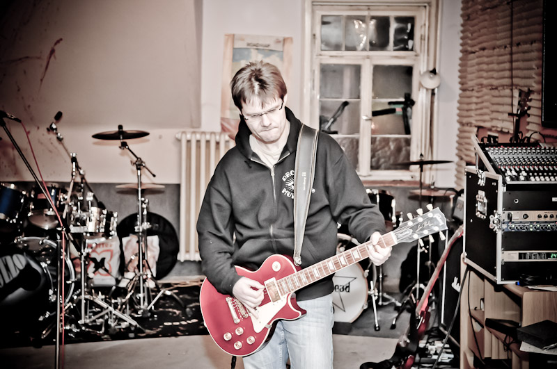 CD-Aufnahme im HaltsMaultaschen-Studio Dezember 2010