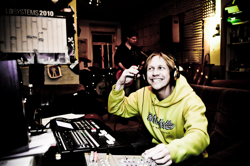 CD-Aufnahme im HaltsMaultaschen-Studio Dezember 2010